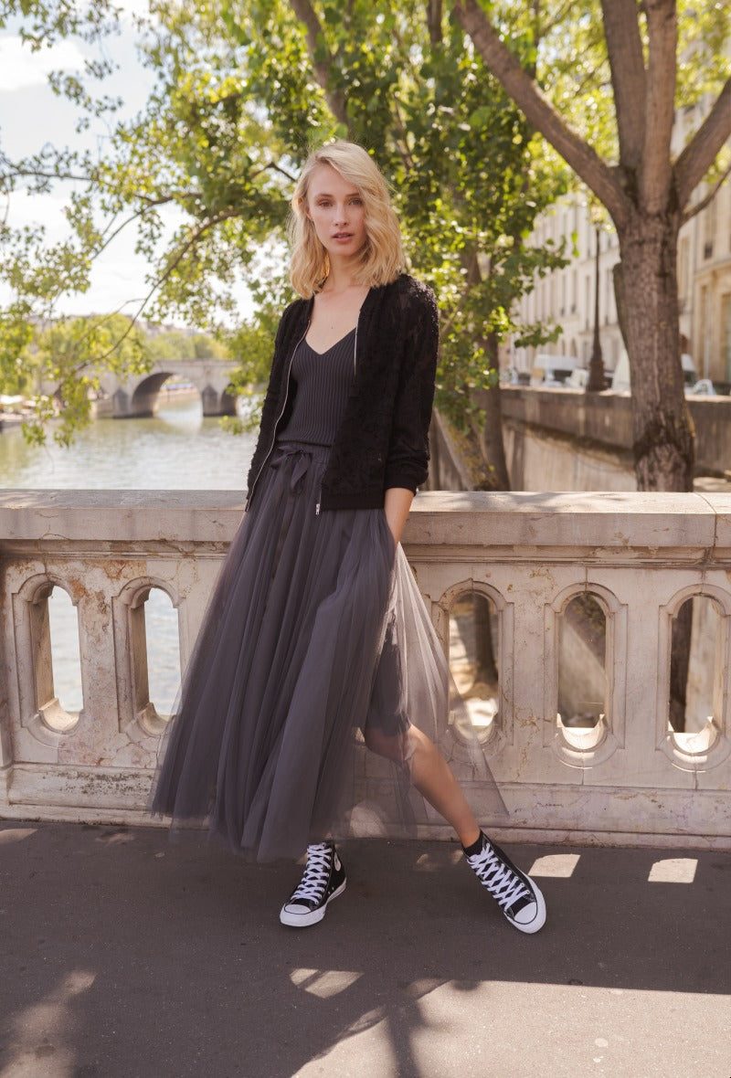 Carrie Tulle Skirt Cream-Fi&Co Boutique