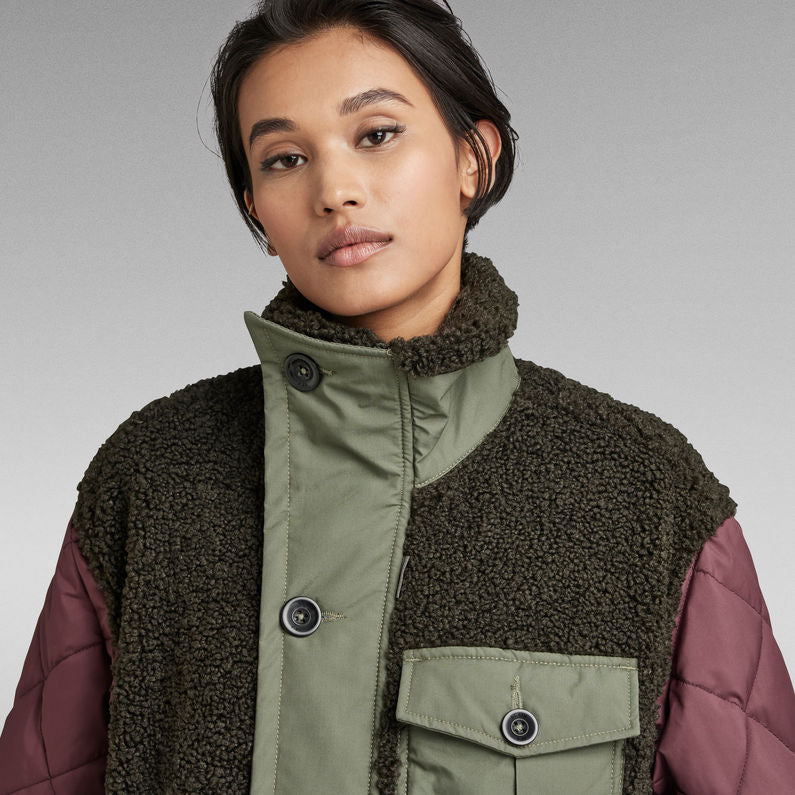 G-Star Teddy Mix Jacket-Asfalt-Fi&Co Boutique