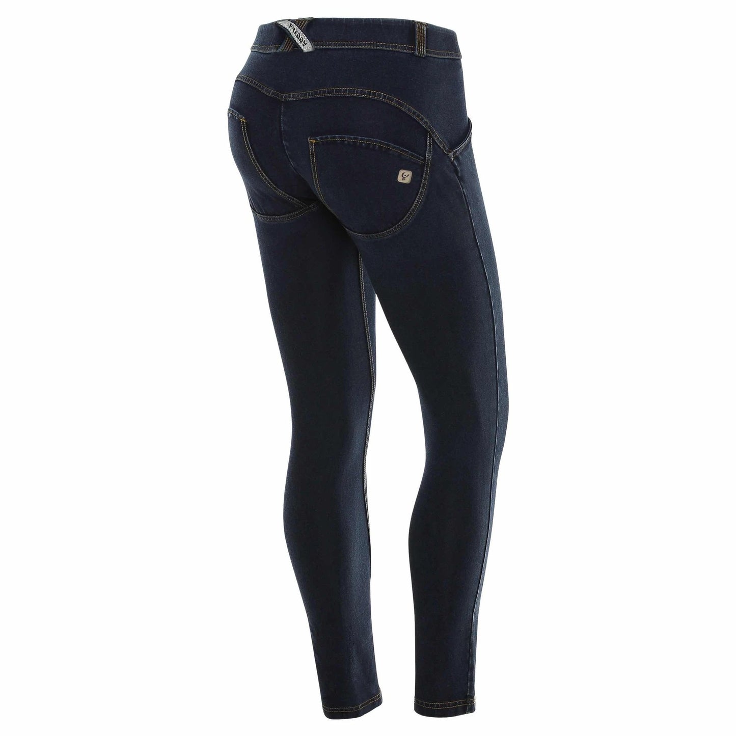 Freddy Dark Denim Yellow Stitch with Twisted Slit Seam-Dark Denim-Fi&Co Boutique