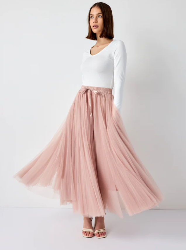Carrie Tulle Skirt Blush-S/M-Fi&Co Boutique