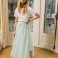 Carrie Tulle Skirt Khaki-S/M-Fi&Co Boutique