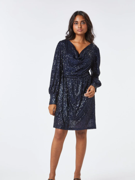 Zinia Short Sequin Dress-36/8-Fi&Co Boutique