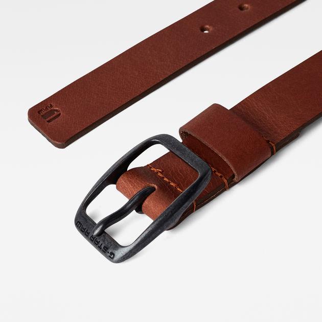 G-Star Raw Bryn Belt-dark cognac/black metal-Fi&Co Boutique