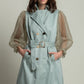 Goa Goa Duster Coat with Tulle Sleeves-Mint-Fi&Co Boutique