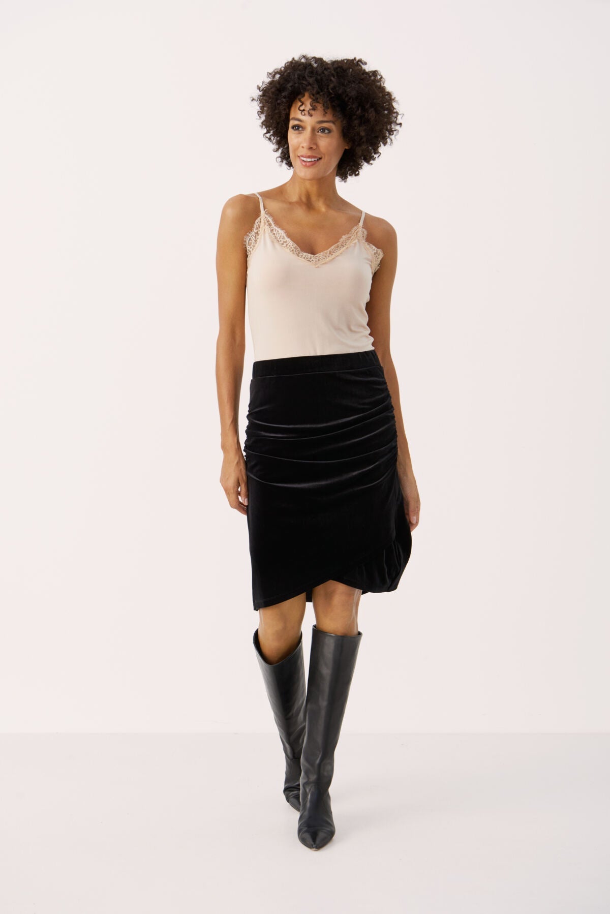 Part Two Tessas Skirt-Black-Fi&Co Boutique