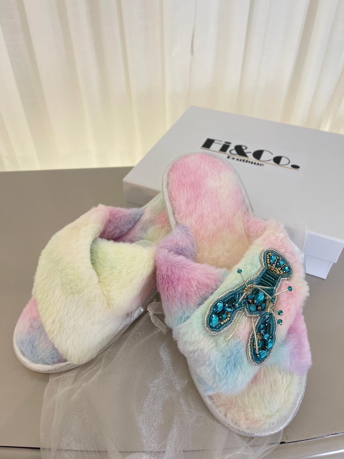 Rainbow Lobster Slippers-Fi&Co Boutique
