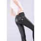 Freddy WR.UP® mid-rise skinny trousers in faux leather-Black-Fi&Co Boutique